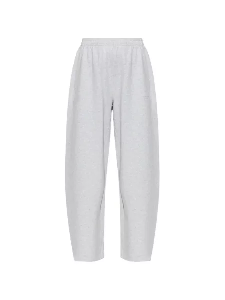 Pantaloni Alexander Wang alergare cu autograf gri