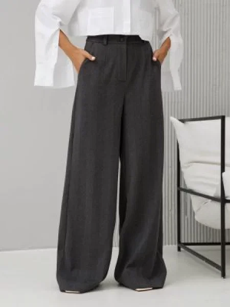 Jadone Fashion Штани палаццо Bryuky_Fiva_grafit Графіт