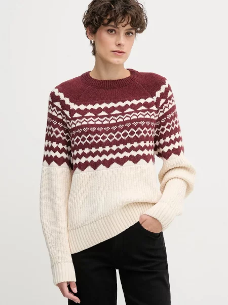 Barbour pulover din amestec de lână MABEL roșu