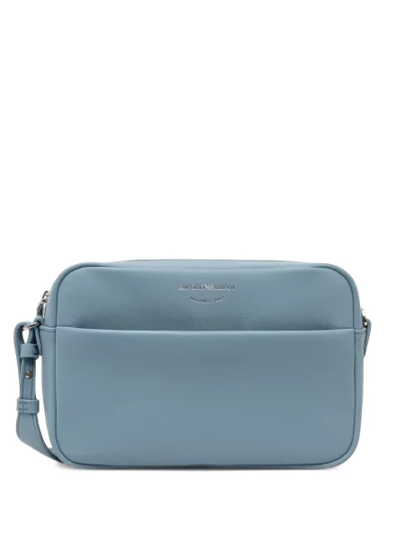Geantă Emporio Armani cu imagine albastru