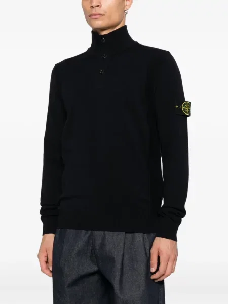 Pulover Stone Island cu strasuri albastru