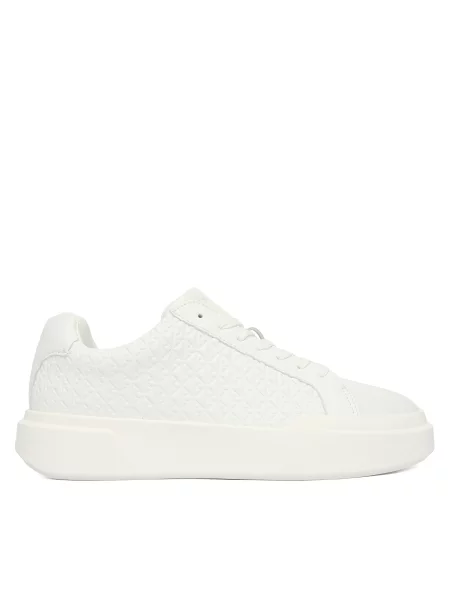 Αθλητικά Calvin Klein Chunky Cupsole Laceup Lth Aop λευκό