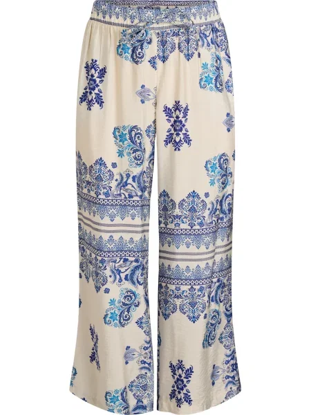 Zizzi Pantaloni Mestea albastru alb