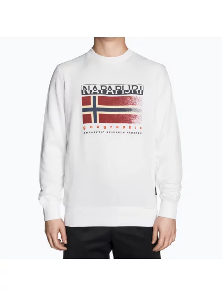 Mikina Napapijri B-Kreis C brightwhite bílá