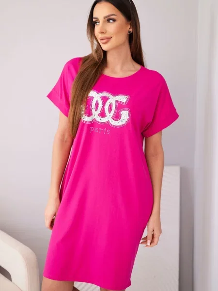 Rochie mini Kesi Włoski cu mâneci scurte