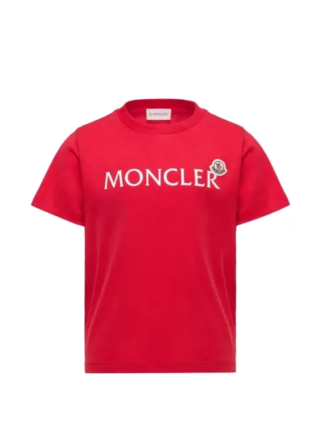 Koszulka dziecięca Moncler Enfant czerwona