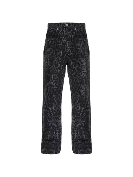 Blugi Allsaints cu imagine negru