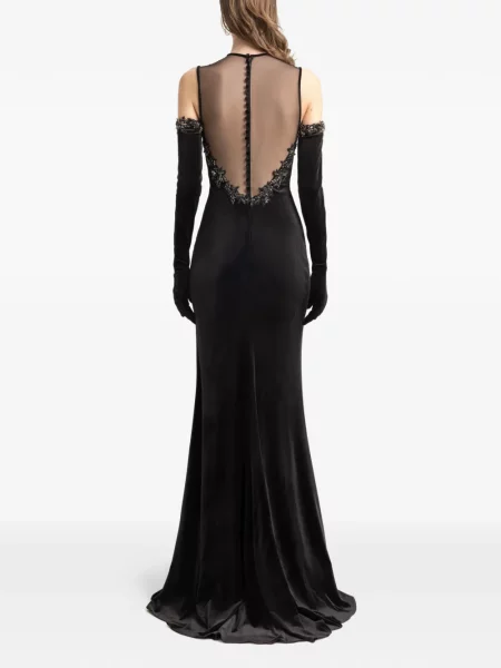 Rochie Gemy Maalouf de catifea de costum negru
