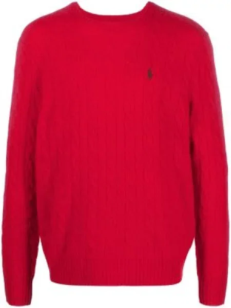 Pulover Polo Ralph Lauren din cașmir roșu