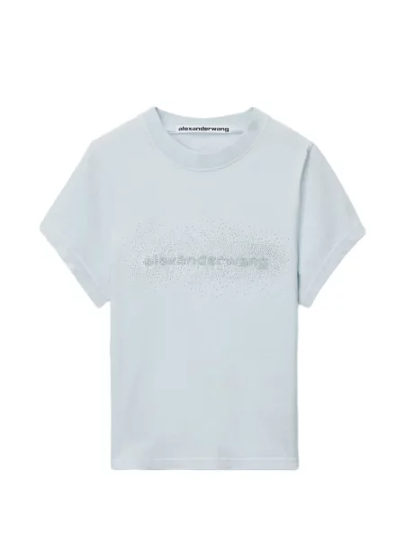 Tričko Alexander Wang s autogramem modré