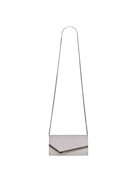Kopertówka Jimmy Choo skórzana szara