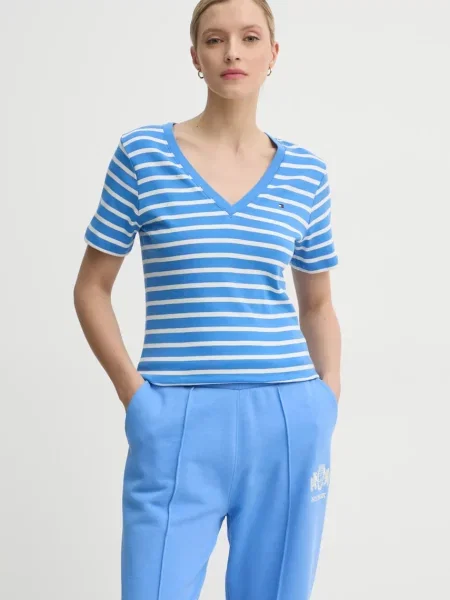 Tommy Hilfiger tričko fialové