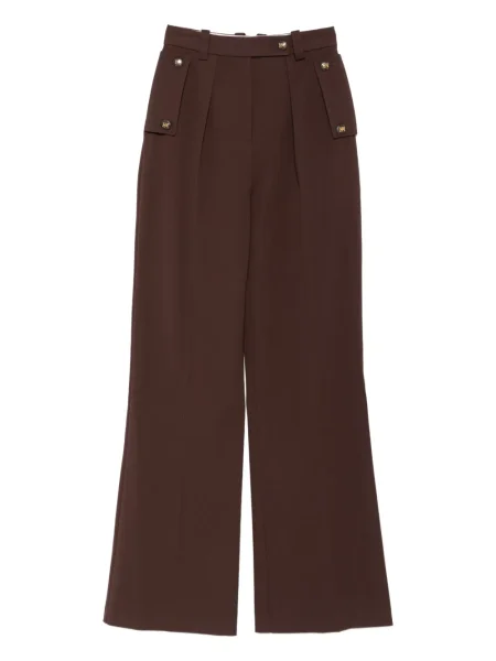 Pantaloni Elisabetta Franchi plisate maro