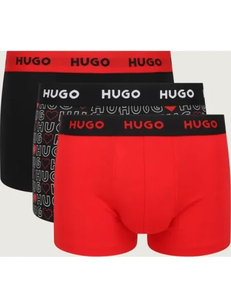 Hugo Bodywear Chiloți boxer DESIGN roșu