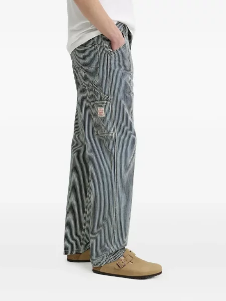 Blugi evazați Levi's® din piele de căprioară albastru