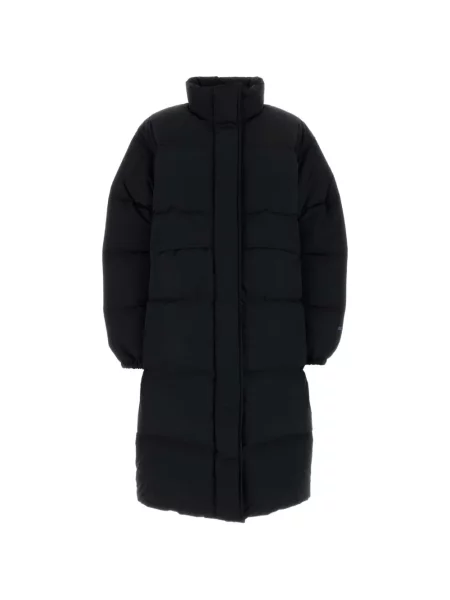 Matlasat palton Jil Sander negru