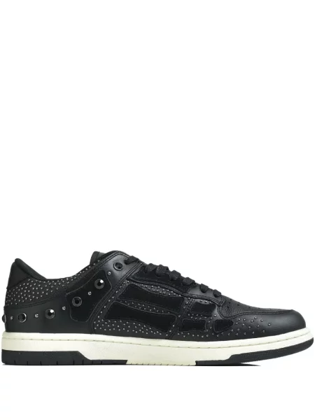 Sneakerși Amiri cu șireturi din dantelă cu tepi negru
