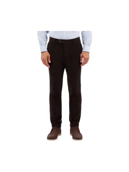 Spodnie Brooks Brothers sztruksowe brązowe