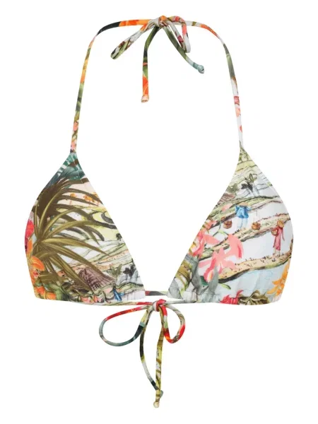 Bikini Lygia & Nanny cu gât halter alb