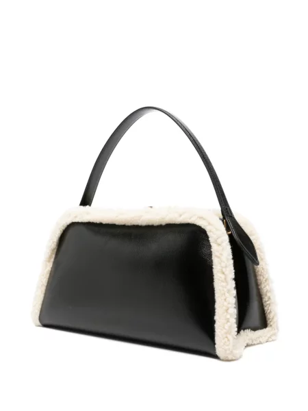 Geantă shopper Khaite din piele negru