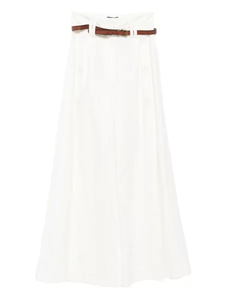 Szerokie spodnie A.w.a.k.e. Mode białe