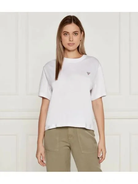 GUESS Tricou roșu / negru alb