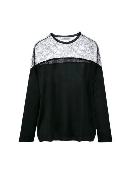 Sweter Valentino wełniany czarny
