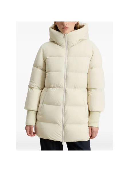 Kurtka Woolrich Cloud Madison Coat milky cream beżowa