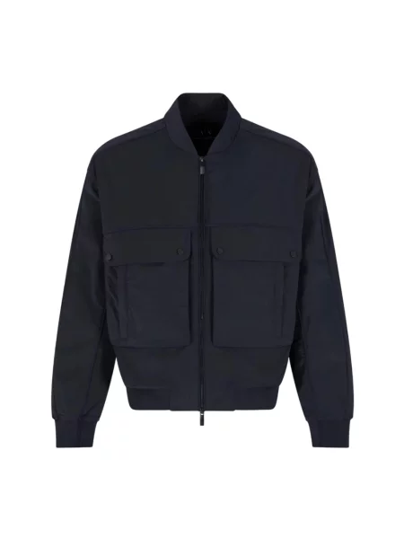 Kurtka bomber Armani Exchange niebieski