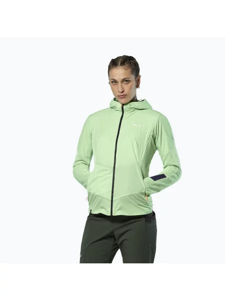 Geacă de vânt pentru femei Salewa Pedroc Polarlite Wind Hood pastel green verde