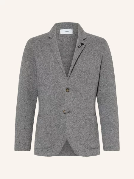 Lardini Pletené Sako Extra Slim Fit šedá