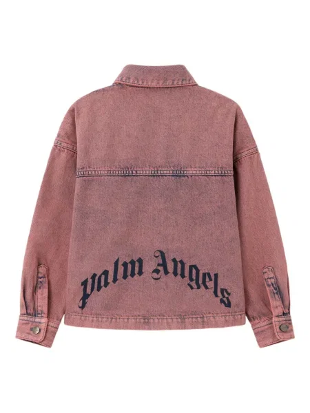 Koszula dżinsowa dziecięca Palm Angels różowa