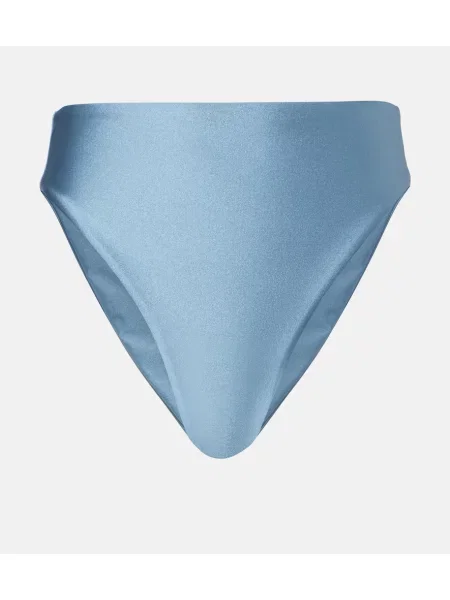 Bikini Jade Swim cu talie înaltă albastru