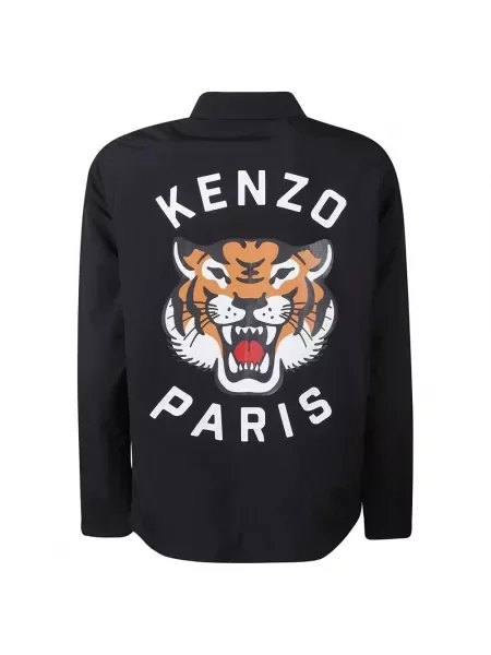 Kenzo kurtka Lucky Tiger Padded Coach przejściowa czarny