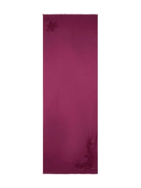 Fular Etro cu model paisley roz