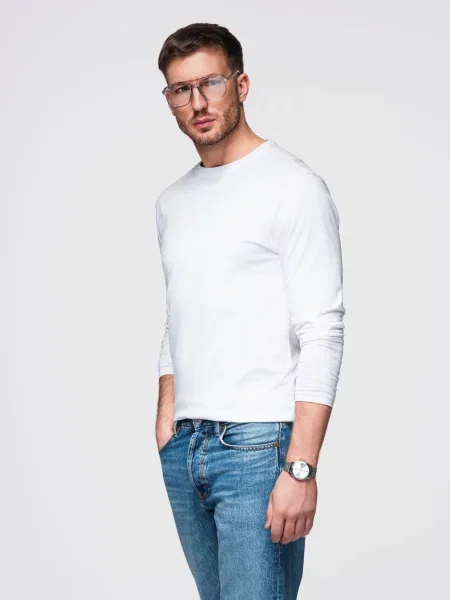 Тениска с дълъг ръкав Ombre бяло