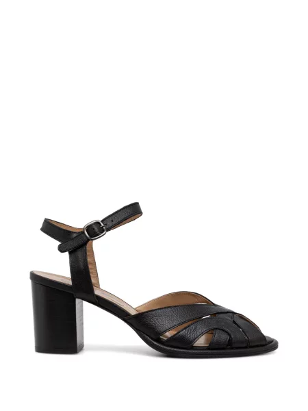 Pantofi cu toc Fly London cu bretele negru