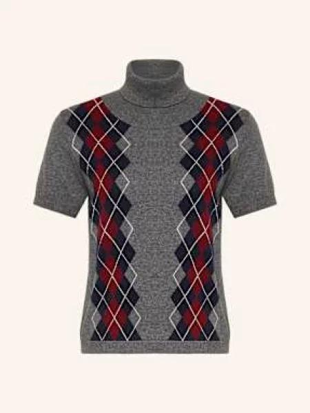 Darling Harbour Úpletové Tričko dark grey melange šedé