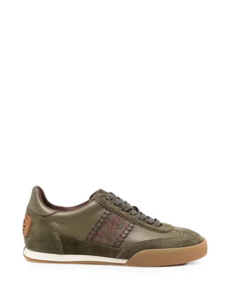 Sneakerși Etro cu model paisley verde