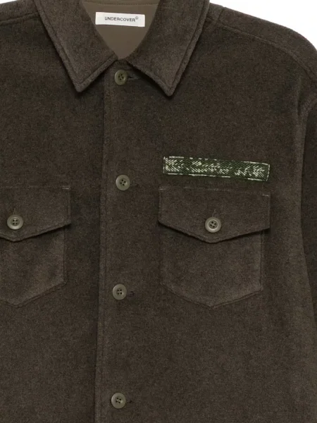 Cămașă Undercover cu mărgele verde