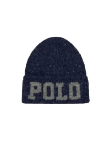 Czapka Polo Ralph Lauren wełniana niebieska
