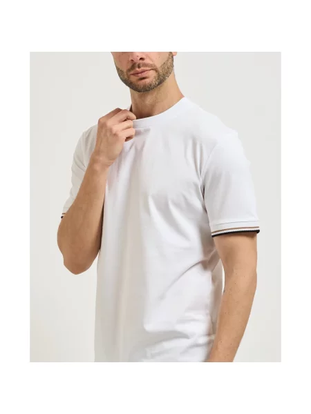 BOSS t-shirt gładki biały