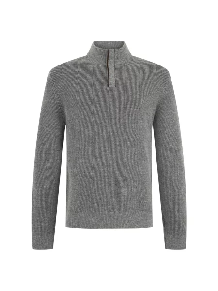 Sweter Slowear wełniany szary