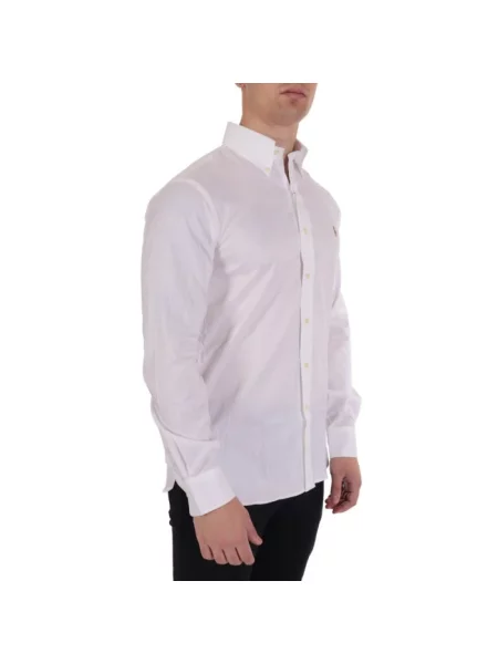 Koszula Polo Ralph Lauren biznesowa z twillu biała