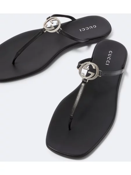 Chiloți Gucci din piele negru
