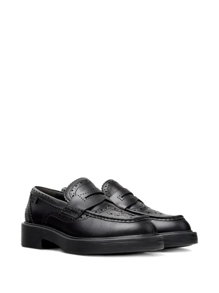 Δερμάτινα loafers Camper μαύρο