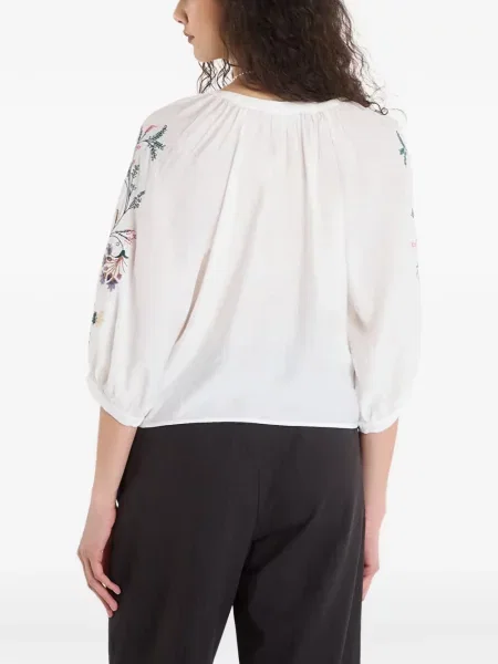 Bluză Desigual cu model floral alb