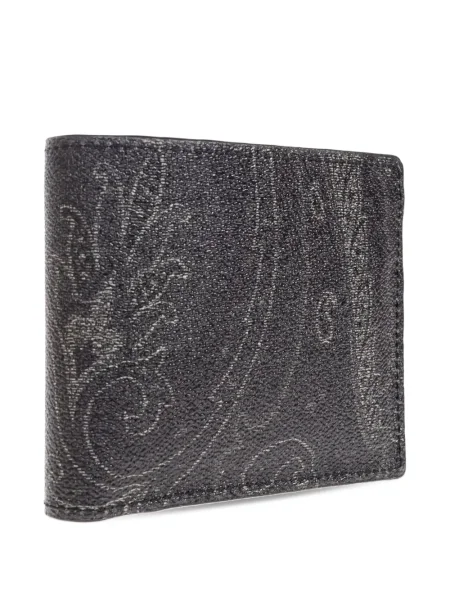 Portofel Etro cu imagine cu model paisley negru