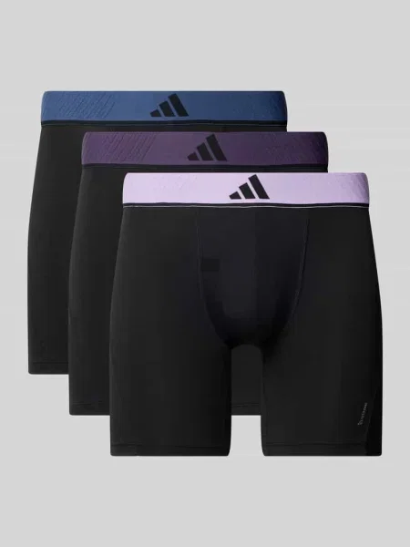 Majtki i obcisłe bokserki z wyhaftowanym logo w zestaw 3 szt. Adidas Sportswear fioletowe