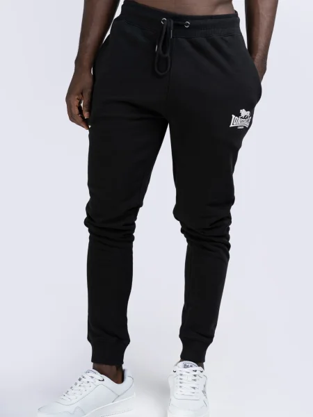 LONSDALE Pantaloni Pilsdon negru alb
